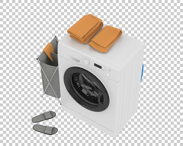 PSD 洗機が背景に隔離されている 3d レンダリングイラスト