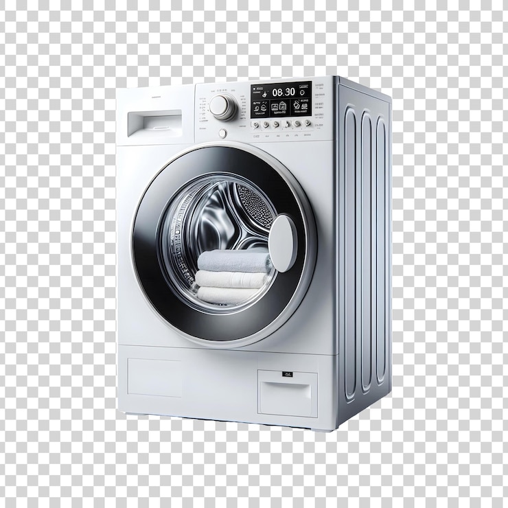 A washing machine isolated on transparent background