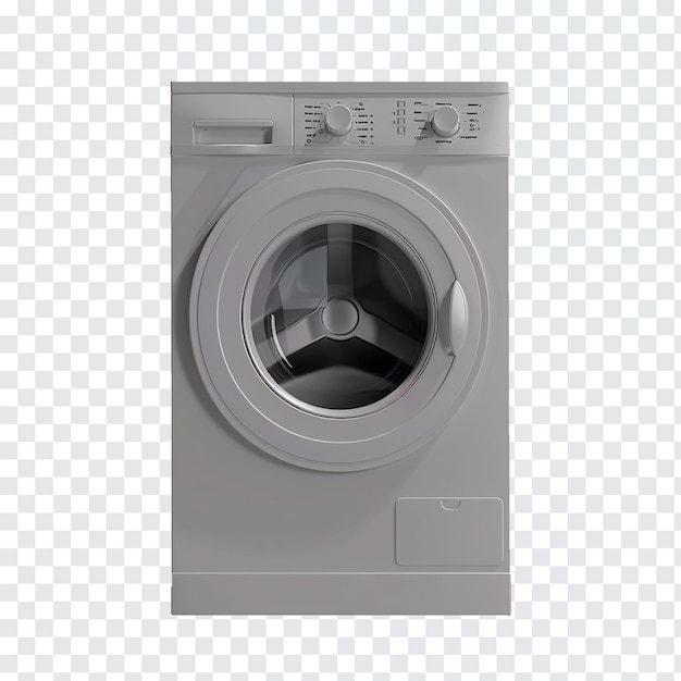 PSD washing machine realistic isolated on transparent background