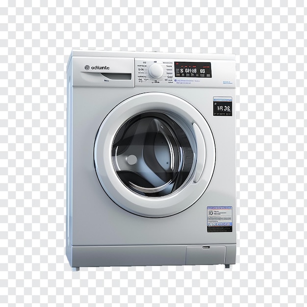 PSD washing machine realistic isolated on transparent background