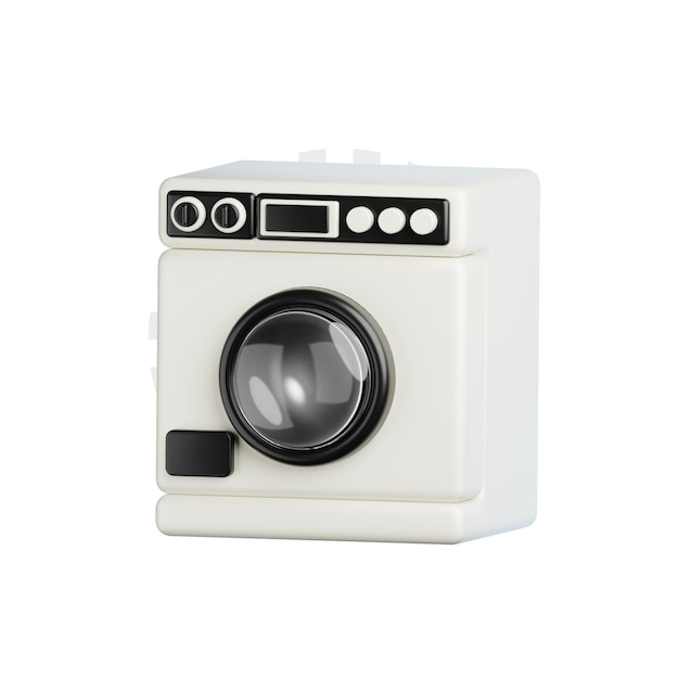 Washing Mechine Home Appliance 3D Icon