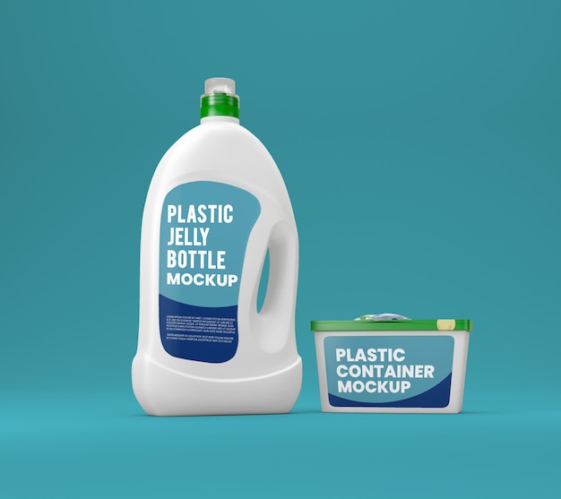 PSD mockup di bottiglia di detersivo liquido