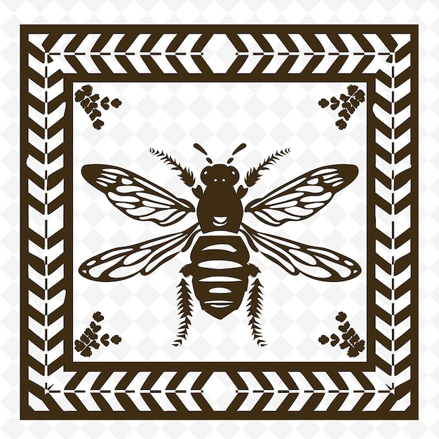 Wasp line art with wings and stripes for decorations in the creative outline scribble collections