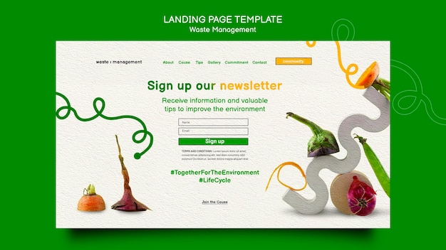 PSD waste management landing page