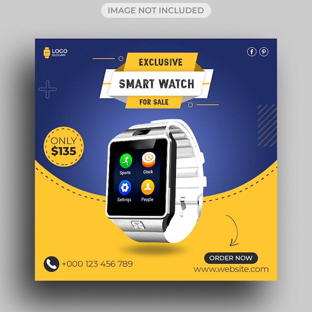 Watch brand product social media post, Instagram Post and banner