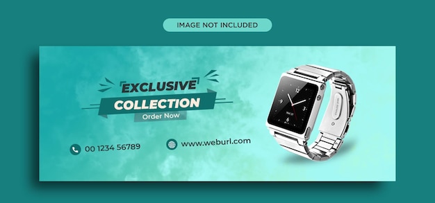 PSD watch facebook cover design