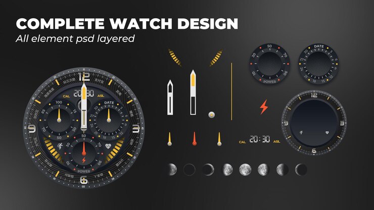 PSD watch full element design layered psd