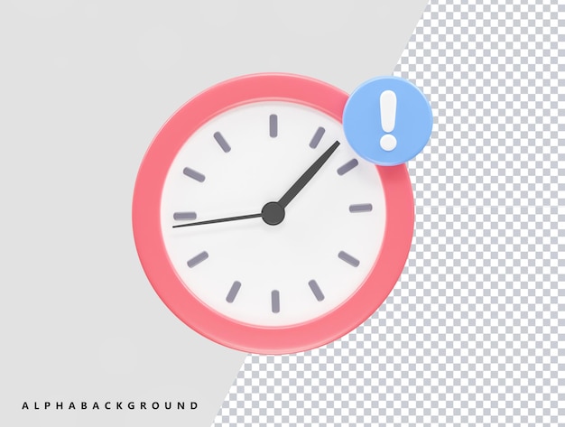 Watch icon 3d rendering vector illustration