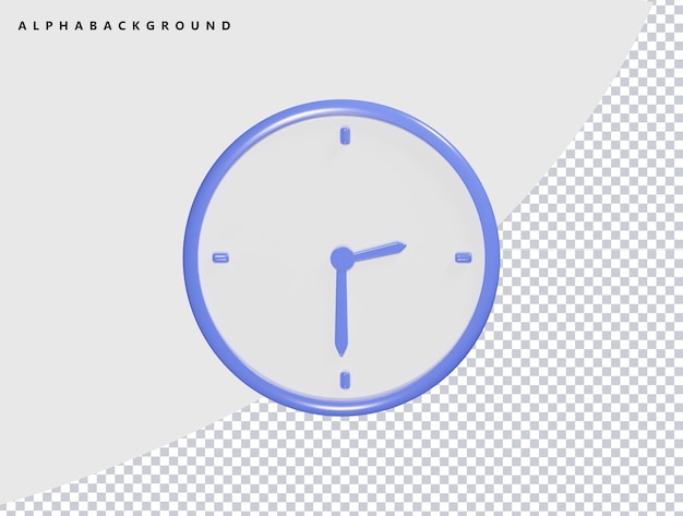 Watch icon 3d vector render