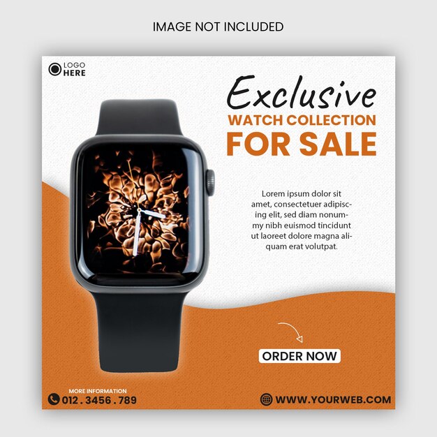 Watch Sale Banner Web and Social Media Promotion