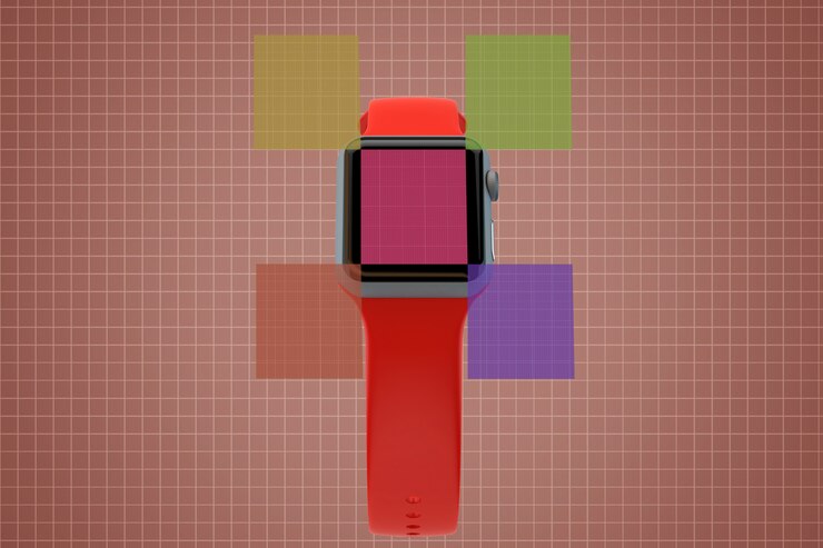 PSD watch screens mockup