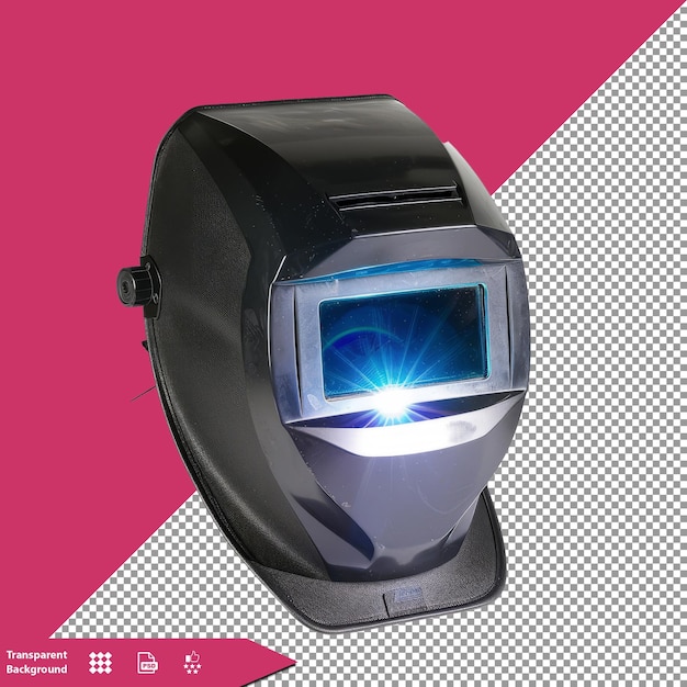 PSD un orologio con una lente blu è mostrato su uno sfondo rosa