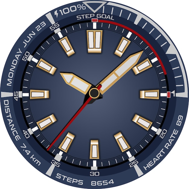 PSD watchface design 8