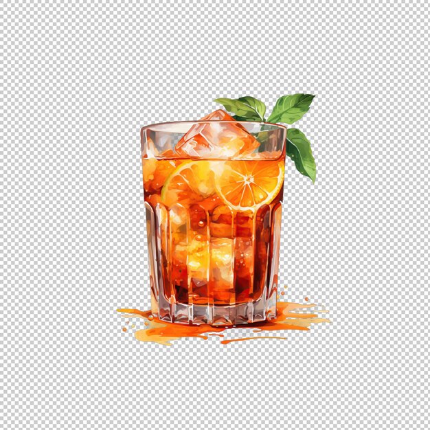 PSD logo watecolor aperol spritz sfondo isolato