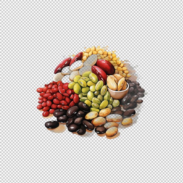 PSD watecolor logo beans isolated background isola