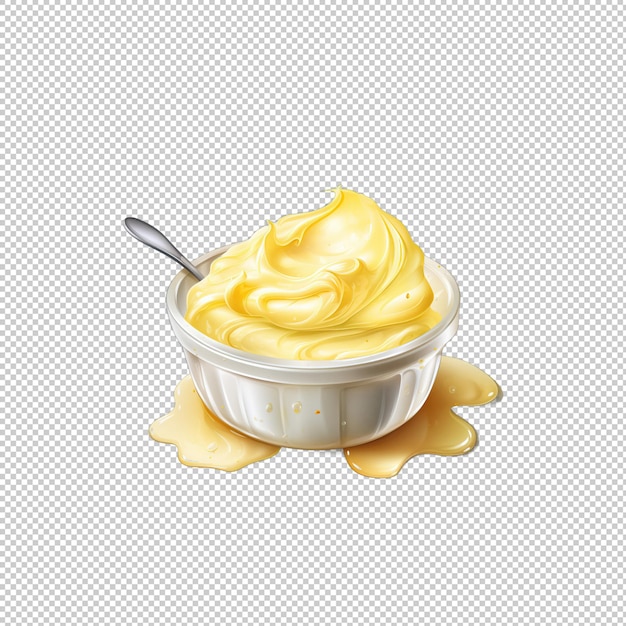 PSD watecolor logo butter isolated background isol