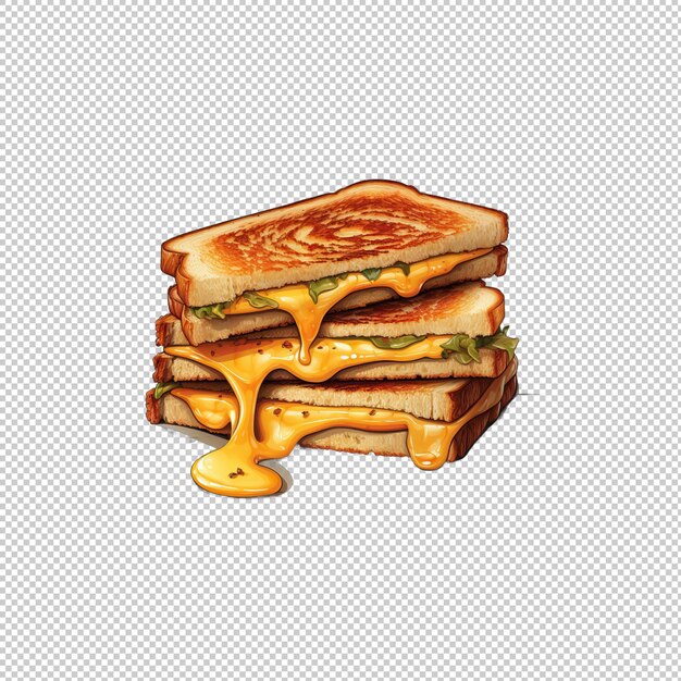 Watecolor logo grilled cheese isolated backgro