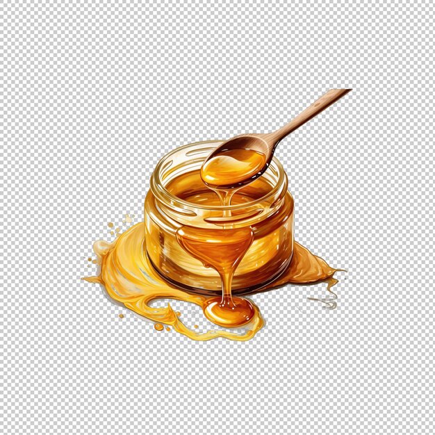 PSD watecolor logo peanut butter geïsoleerde achtergrond