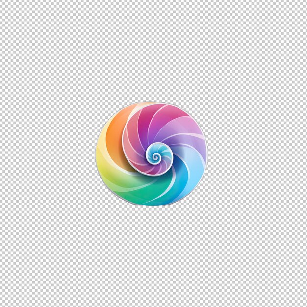 Watecolor logo snail isolated background isola