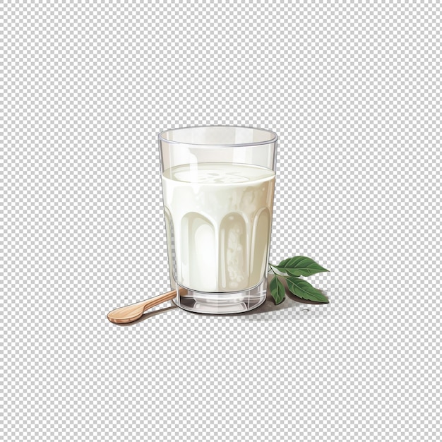 PSD logo watecolor sullo sfondo isolato del latte di soia
