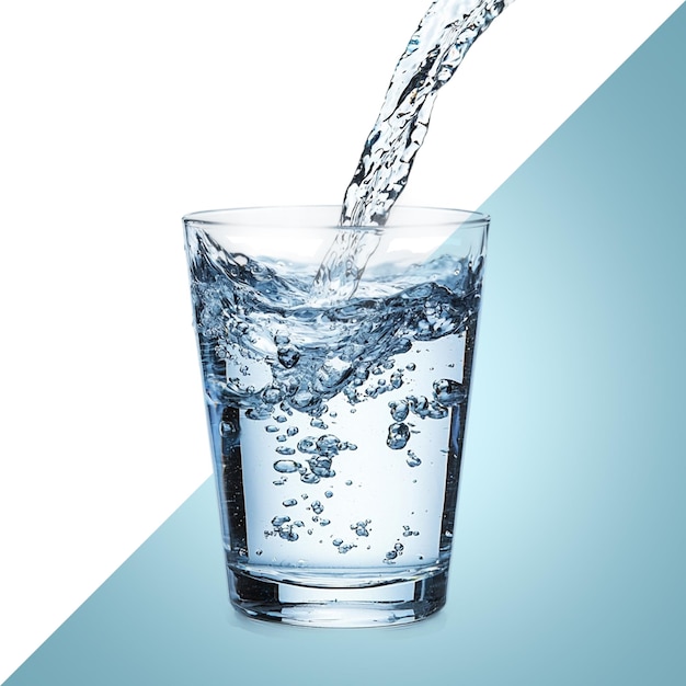 Water Being Poured Into a Glass