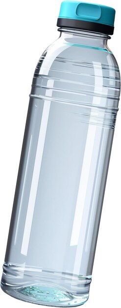 PSD bottiglia d'acqua isolata su bianco