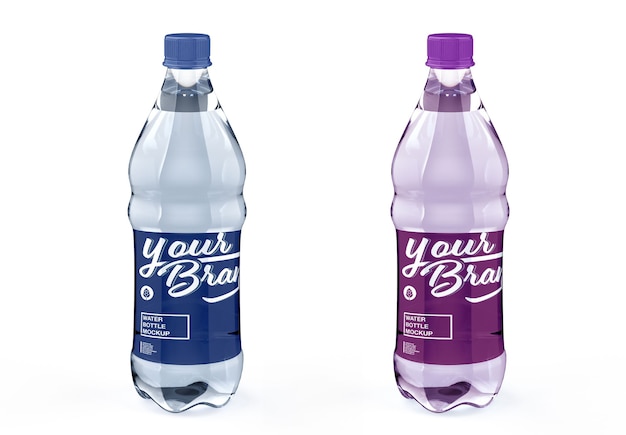 Water Bottle Mockup Isolated