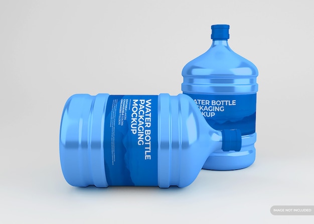 PSD water bottle mockup isolated