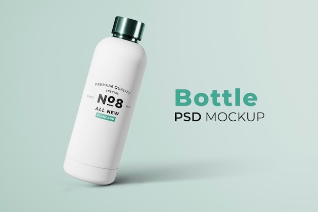 PSD water bottle mockup psd on transparent background