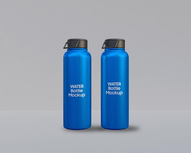 Water bottle mockup stainless still