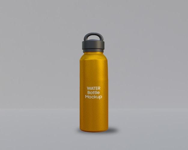 Water bottle mockup stainless still