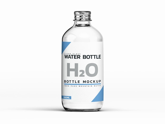 PSD modello di mockup di bottiglia d'acqua