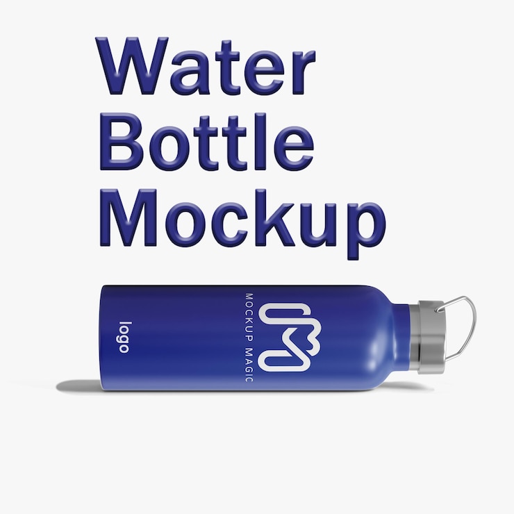 PSD water bottle mockup