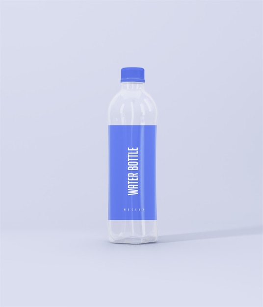 水のボトルのモッケージ