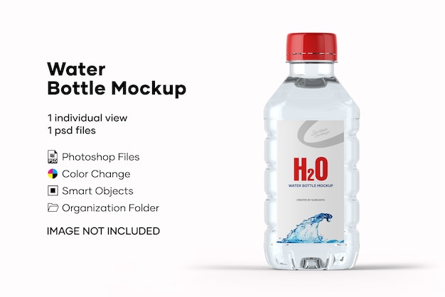 Water bottle mockup