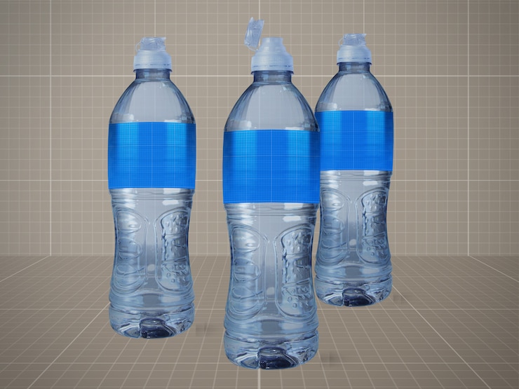 PSD water bottle mockup