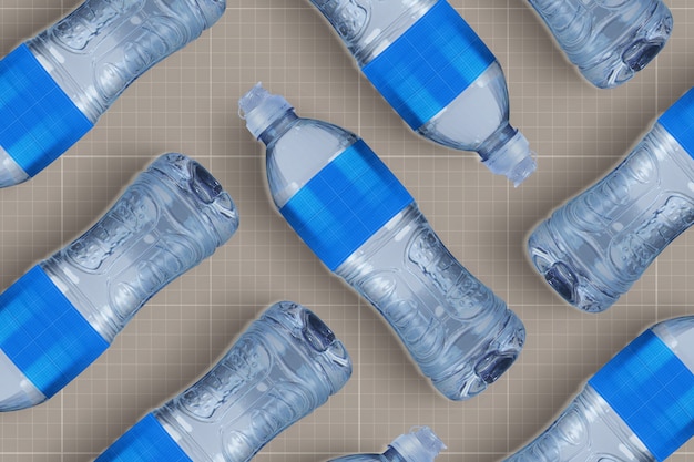 水のボトルモックアップ