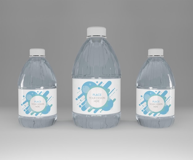 Water bottle mockup