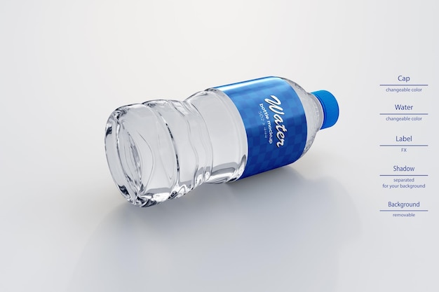 Water bottle mockup