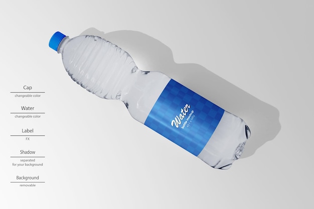 PSD mockup bottiglia d'acqua