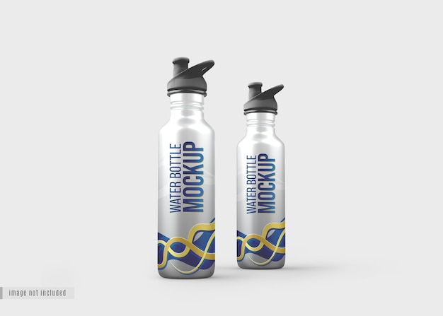 Water bottle mockup