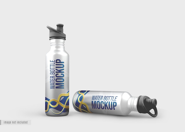 Water bottle mockup