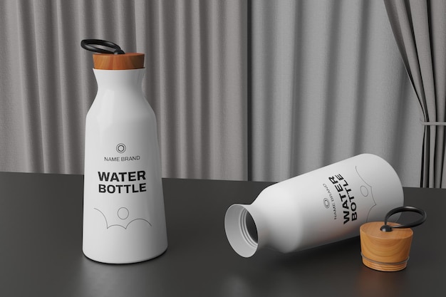 Water bottle mockup