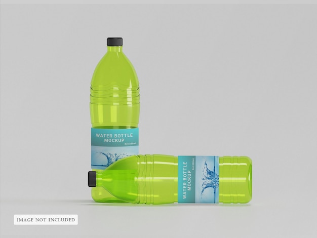 Water bottle mockup