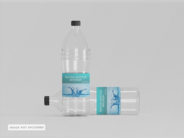 PSD mockup bottiglia d'acqua