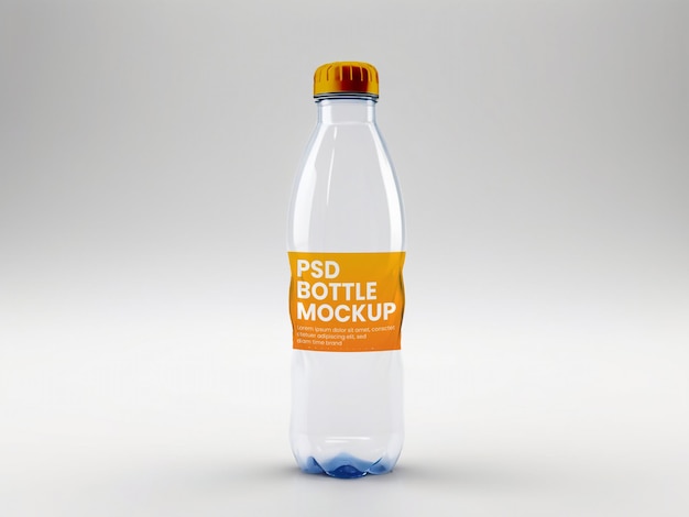 water bottle packaging mockup