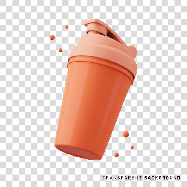 Water bottle or sport bottle 3D rendering