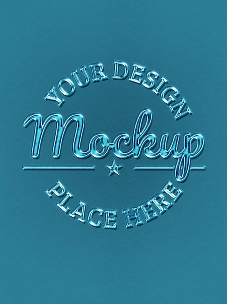 Design mockup effetto bolla d'acqua