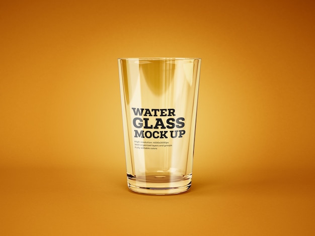 PSD water and cocktail glass mockup