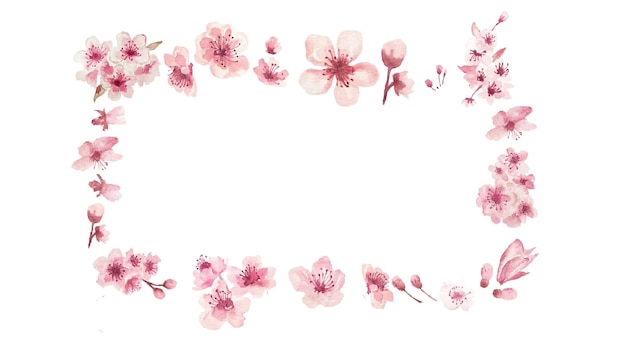 PSD water color flower background with psd png